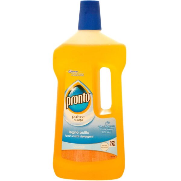 Detergent pentru pardoseli lemn Pronto, 750 ml, pentru un luciu natural și curățenie eficientă.