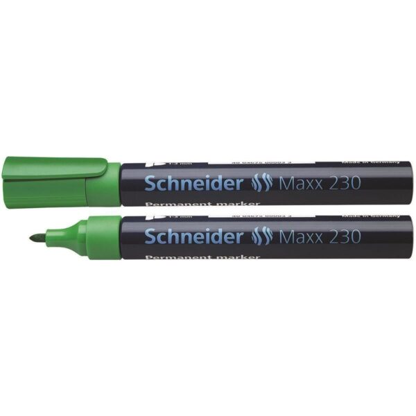 Marker permanent Schneider 230, verde