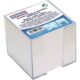 Cub hârtie alb DONAU cu suport plastic, 750 file, 92 x 92 x 82 mm