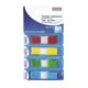 Index adeziv din plastic cu dispenser DONAU, 45 x 12 mm, set 4 x 35 file colorate