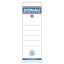 Etichete pentru biblioraft DONAU, autoadezive, albe, 54 x 153 mm, 20 buc/set