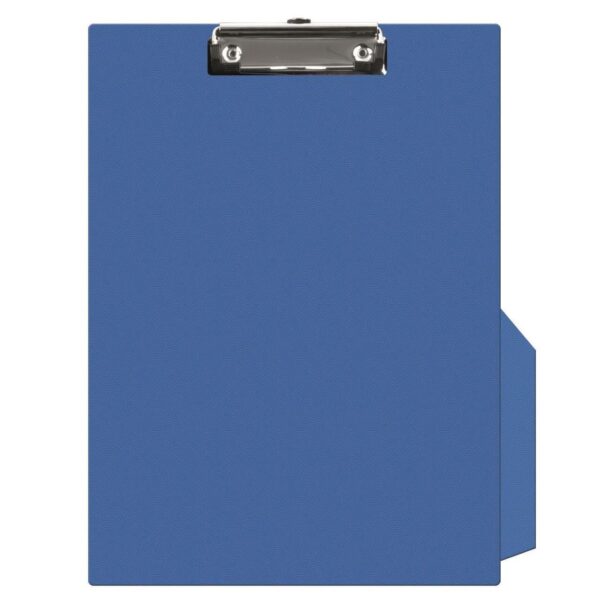 Clipboard A4 albastru Q-CONNECT, simplu, cu clip metalic rezistent.