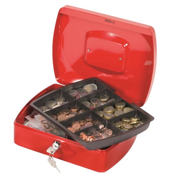 Cutia metalică pentru valori Q-CONNECT – securitate și organizare într-un design compact.