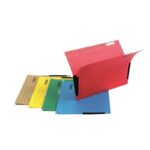 Dosar suspendabil A4 DONAU portocaliu, cu burduf pentru 400 de foi.