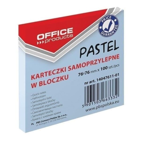 Organizează-ți rapid ideile cu notițele adezive albastru pastel, 100 file.