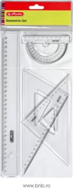 Set complet de geometrie Herlitz pentru lecții precise și corecte!