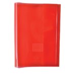 Coperta plastic Gimboo, A5, cristal, 150 microni, 25 bucăți/set, roșu.