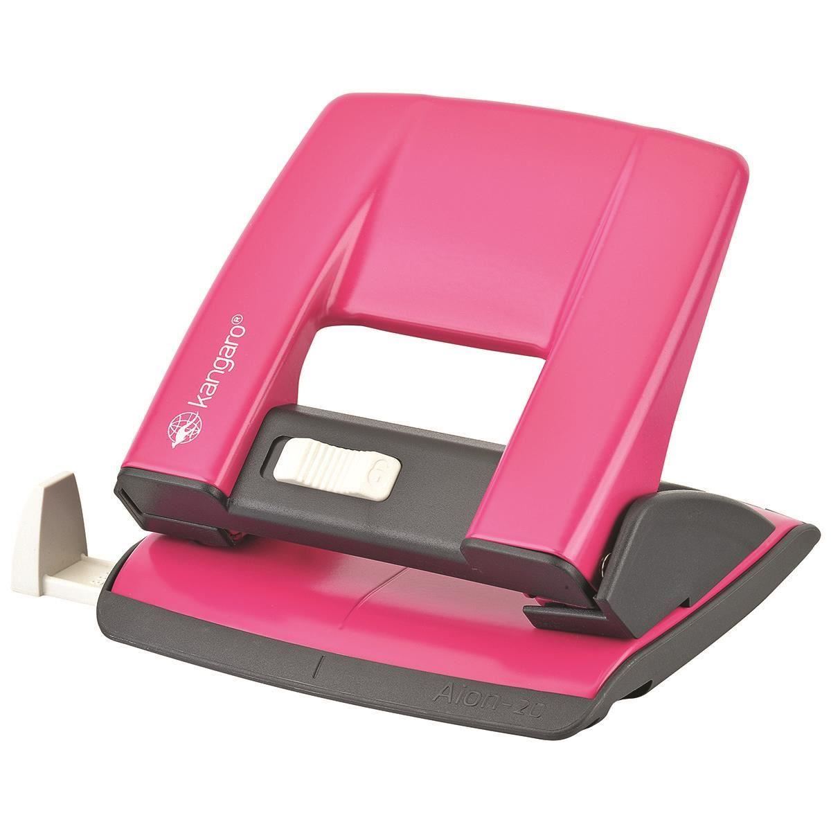 Perforator Kangaro Aion-20/S roz fucsia, 20 coli