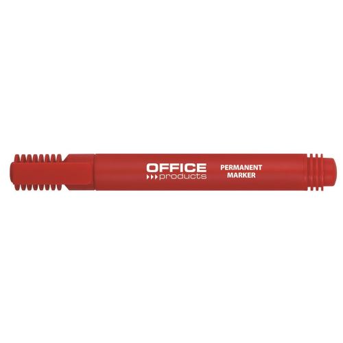 Marker permanent OFFICE Products, vârf rotund, roșu, 1 - 3 mm