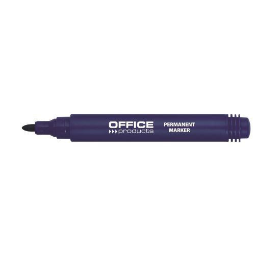 Marker permanent OFFICE Products, vârf rotund, scriere de 1-3 mm, albastru, ideal pentru marcaje precise și durabile.