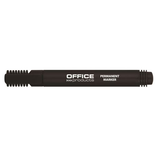 Marker permanent OFFICE Products, vârf rotund, scriere de 1-3 mm, negru, ideal pentru marcaje clare și de lungă durată.