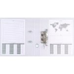 Biblioraft plastifiat negru 5 cm cu colțuri metalice – model Basic